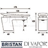 Bristan Claret 1 Hole Bath Filler Dimensions